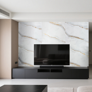 Grey đá cẩm thạch UV Panel tường noiseblock Core coffeeproof bề mặt cho nhà văn phòng và nhà hàng gian hàng ngăn nhanh chóng nâng cấp - Product Image 2