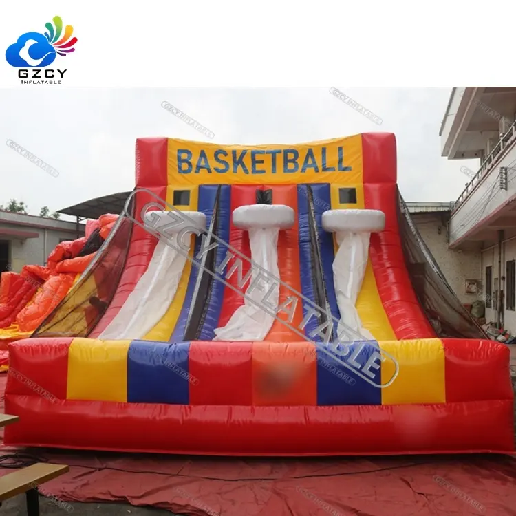 Juegos deportivos inflables de la mejor calidad, aro de baloncesto inflable, juegos de disparos inflables a la venta