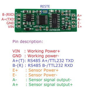 DC 5V 12V RS485 UART Modbus RTU HX711圧力重量センサー電子スケールモジュールPLC構成ソフトウェア用 - Product Image 3