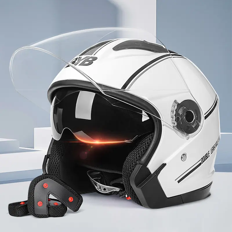 Anti-fog double lens motorcycle helmet outdoor riding helmet biker helmet