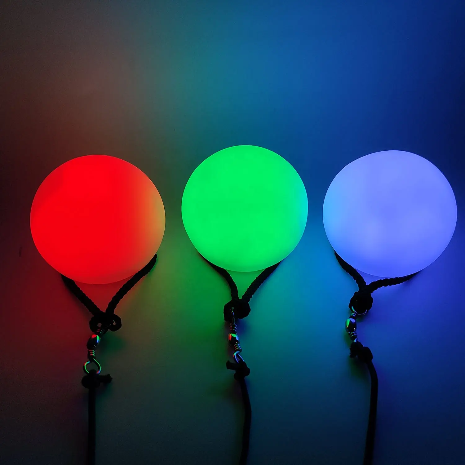 LINLI – balle de jonglage à LED, alimentée par batterie, couleur changeante, douce, santé, Sport, entraînement physique, boule Poi, lumière clignotante, jouet