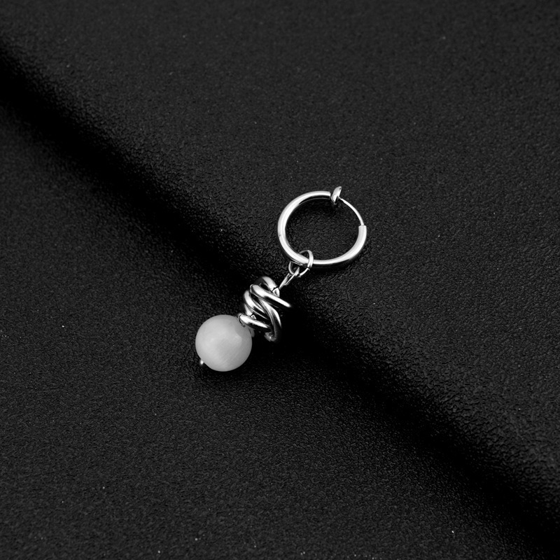 E033-White2 (no ear hole earring)