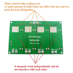 Adjustable <strong>Output</strong> <strong>Voltage</strong> Module 3A Multi-Channel Step Down Regulator Power Supply Board 3.3V 5V 12V Stable <strong>Voltage</strong> <strong>Output</strong> 2-28V - Product Image 6