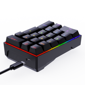 YF20 20-<strong>Key</strong> Wired <strong>USB</strong> Type-c Ergonomic RGB Mini Mechanical <strong>Numeric</strong> <strong>Keyboard</strong> for Office Computer Gaming &amp; Business in Stock! - Product Image 1