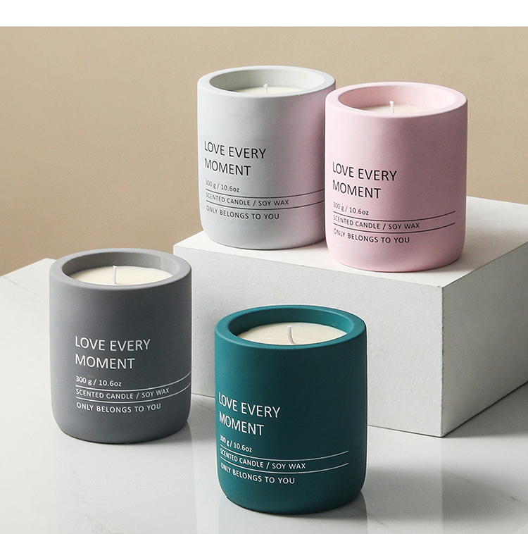Luxury Customised Tall Jar 300g Popular Private Label Soy Wholesale Strong Natural Wax Candle Scent Candles Scented In Bulk