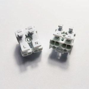 Bloque de terminales de 2 pines conector de resorte enchufable de terminal de conexión rápida - Product Image 4