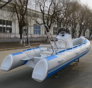 19ft เรือยางอลูมิเนียม580 rhib เรือเป่าลมสไตล์หรูหรา10ความจุสำหรับการโต้คลื่นตกปลารวมถึงเครื่องยนต์พีวีซี - Product Image 5