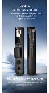 Yeni liste akıllı kilitler görsel telefon interkom fonksiyonu ile kamera 3D yüz tanıma parmak izi kilidi Villa otel ev için - Product Image 5
