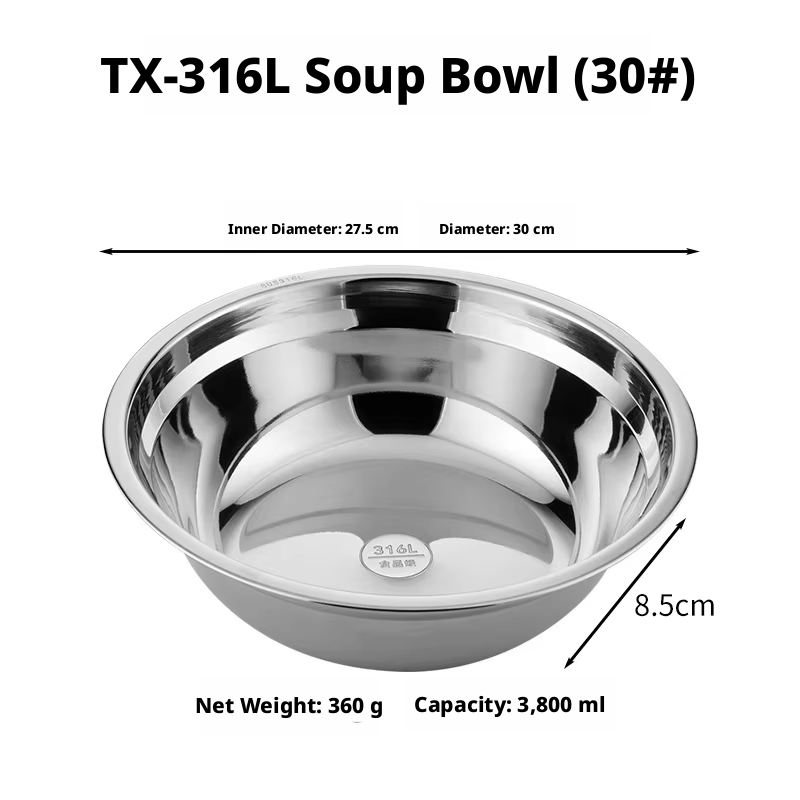 Bol à soupe argent 316-30