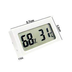 เครื่องวัดความชื้นสัมพัทธ์ดิจิตอล เครื่องวัดอุณหภูมิ LCD เครื่องวัดความชื้นสัมพัทธ์ขนาดเล็ก ตัวบ่งชี้สภาพอากาศภายในอาคารสำหรับห้องนอน ตู้เก็บของ - Product Image 4