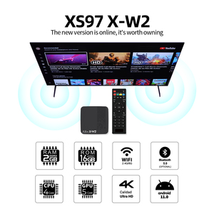 Android 11.0 TV kutusu 2GB RAM 16GB ROM TV kutusu XS97 X-W2 kutu Amlogic S905W2 64-bit dört çekirdekli çift Wi-Fi ile 2.4G/5.0G - Product Image 3