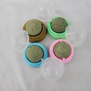Mainan pembersih gigi hewan peliharaan, bola <span class=keywords><strong>Catnip</strong></span> plastik ramah lingkungan ditingkatkan, rumput kucing putar interaktif - Product Image 4