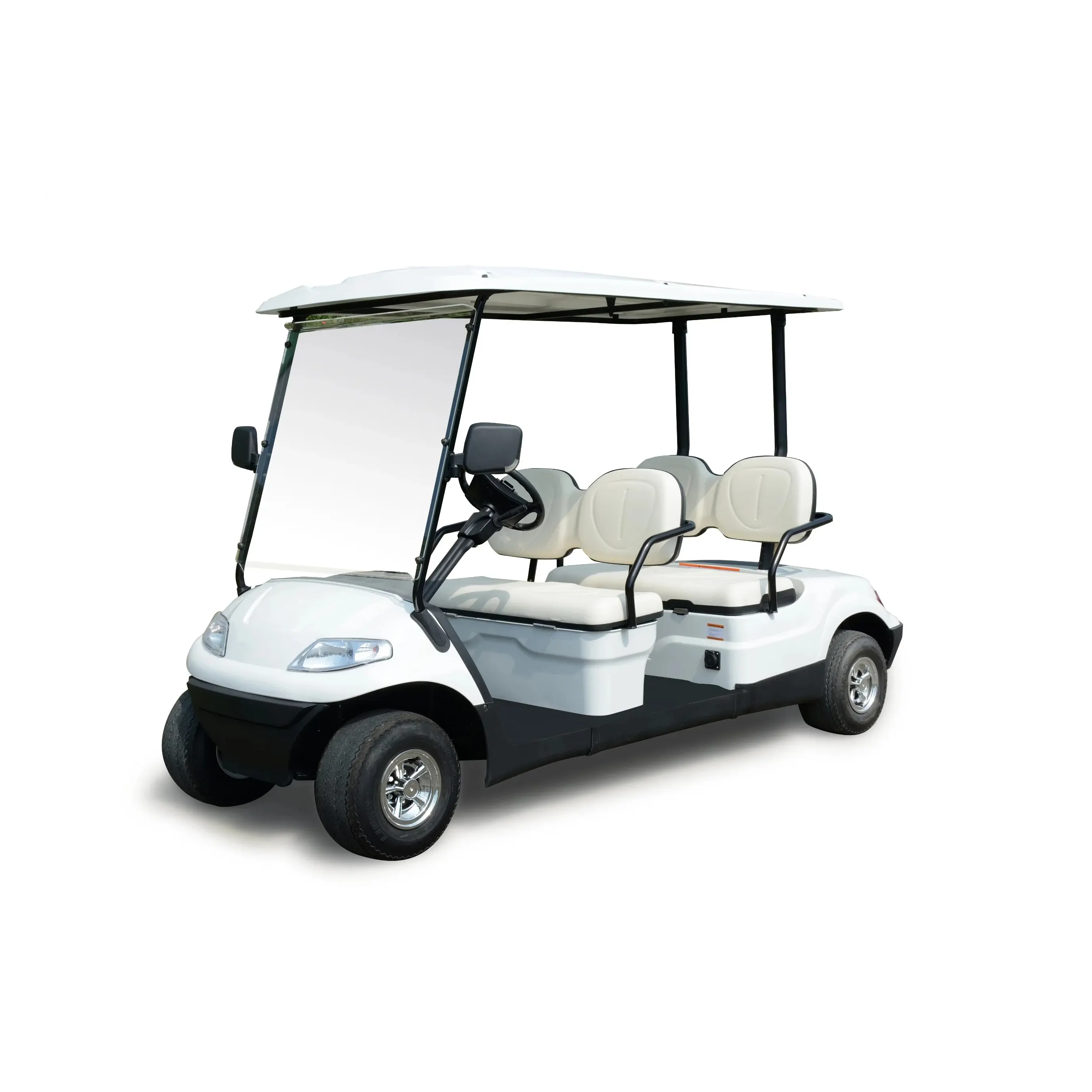 Nouvelle voiture de tourisme de voiturette de golf électrique 4 places alimentée par batterie au lithium moins chère lancée