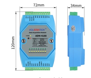 ADM-4188 8チャンネルスイッチ入力8チャンネルスイッチ出力8DI/DO取得モジュール485 Modbus ADM-4188 - Product Image 6