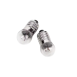 E10 Screw Type Signal Indicator <strong>Light</strong> Bulb 1.5v0.3A 10mm Small Bulb for Physical Science Electrical Laboratory Equipment School - Product Image 1