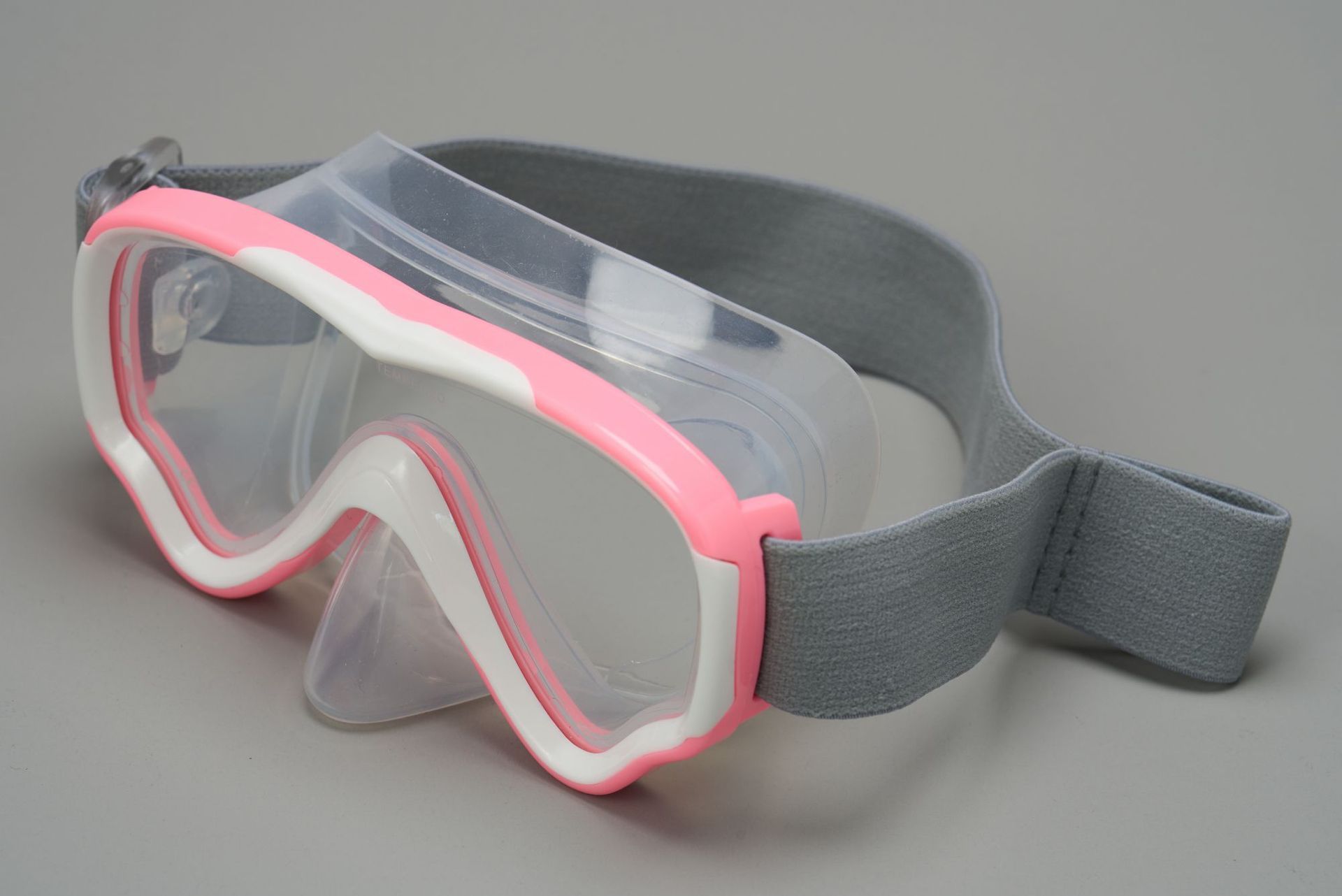 Pink and white-transparent silicone