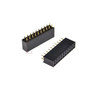 2X10ピン2列ストレート女性用ピンヘッド2.54MMピッチストリップコネクタソケット2*10 10 p 10ピン10ピンPCBボード用 - Product Image 2