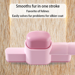 Chất Lượng Cao Đáng Tin Cậy Phổ Biến Vật Nuôi Tự Làm Sạch Lược Thoải Mái Xử Lý Mềm Xách Tay Tóc Loại Bỏ Lược Cho Chó Dễ Thương Nhỏ - Product Image 5