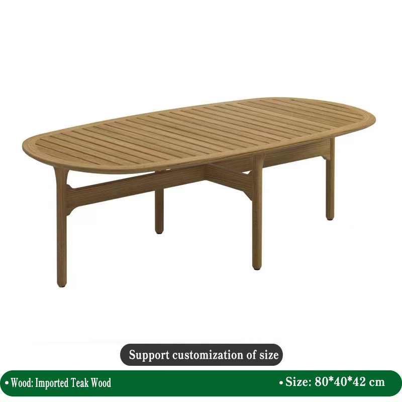 Grande table basse, bois de teck importé