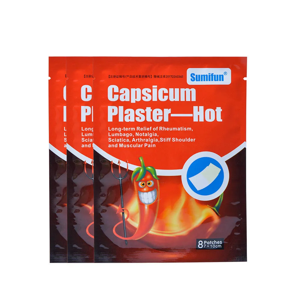 2023 Meilleure vente en gros Capsicum Chili plâtre soulagement de la douleur cervicale lombaire dos genou jambe épaule douleur Patch supplément