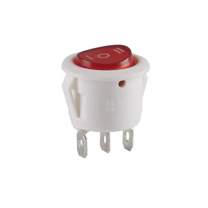 Interruptor basculante de microbotón de alimentación de 2 posiciones con función de encendido y apagado Color de lámpara roja para control de iluminación industrial hasta 250Vac - Product Image 3