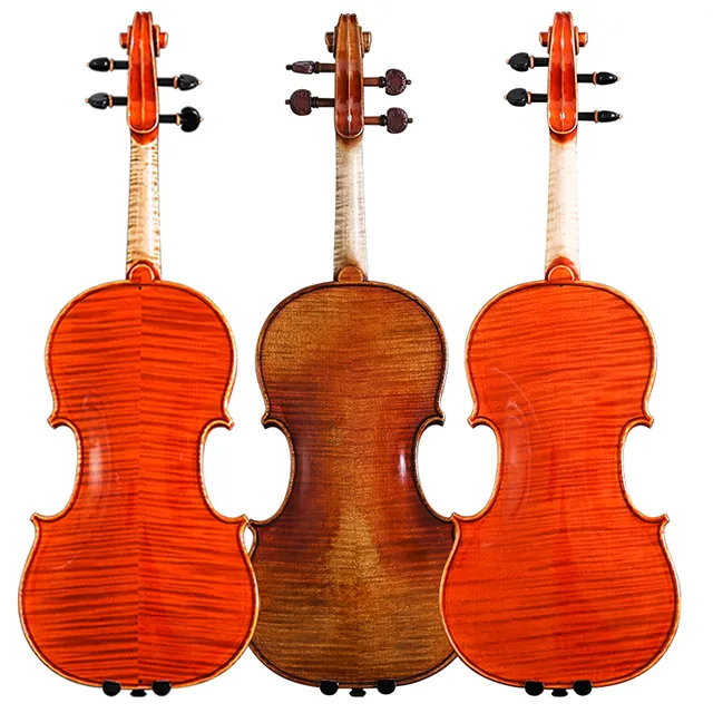 4/4 Professional Medium Antique Aa Ahorn Ebenholz Griffbrett Anfänger Ölgemälde Solo Violine