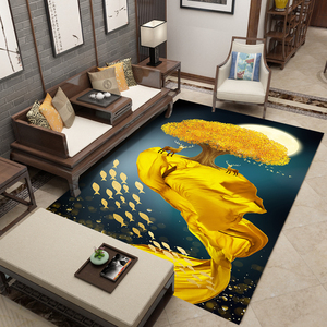 Hiện Đại Vivid Imagewashable 3d In Thảm Thương Mại Chrome Harts Garden Rug Khu Vực Đa Năng Thảm - Product Image 1