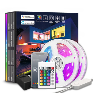 Nuovo Smart stip Light Tuya WiFi APP Control Led flessibile colorato RGBIC 12v 24v Full Color all'aperto impermeabile luci Led - Product Image 1