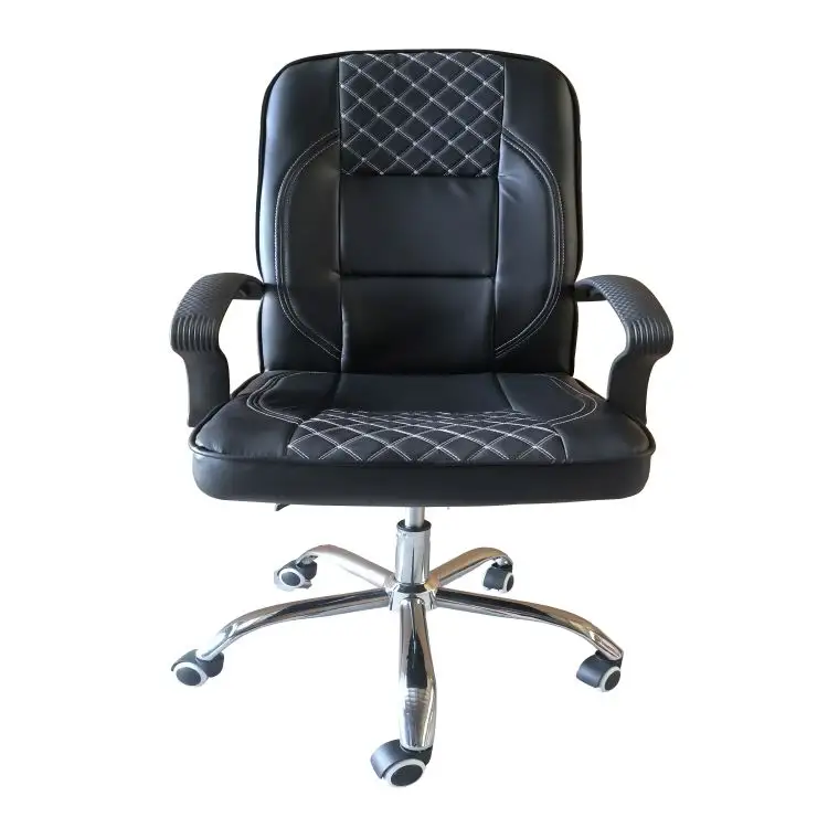 Silla de oficina de China, silla cómoda de oficina suave ejecutiva de cuero Pu, silla de oficina de visitante duradera