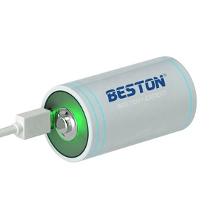 BESTON 2023畅销书1.5V 6000mWh USB锂离子充电电池，带手电筒指示器的C型端口D尺寸电池 - Product Image 4