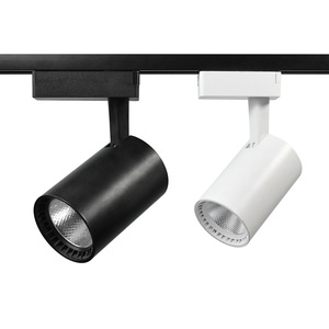 Luzes de led com logotipo personalizado, mini holofote led com zoom ajustável iluminação linear magnética sistema de trilho, luz de led