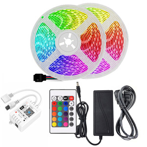 24-Key Luz LEDストリップ5m 10mフレキシブルRGB WiFiスマートストリップライト60 LED/メーターDC 12V入力5050 LEDワークライトストリップ - Product Image 2