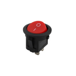KCD1 T125 üst yuvarlak alt kare 23mm 2 Pin 2 pozisyon açma-kapama Rocker anahtarı 6A 250V - Product Image 6
