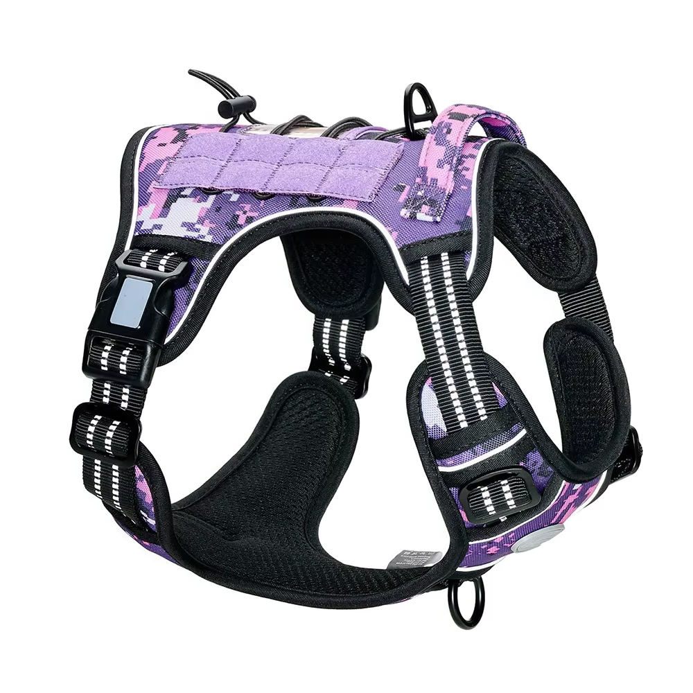 สายรัด-ลายพรางสีม่วง