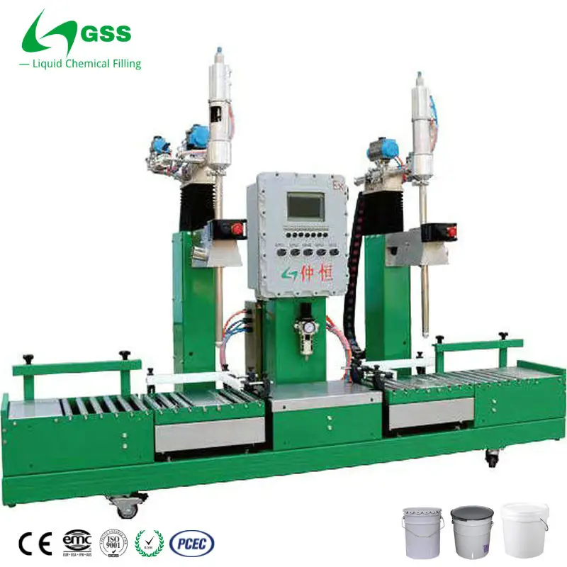 जीएसएस 10-30L बैरल स्वत: स्वाद इत्र खुशबू मसाला सार फॉस्फोरिक एसिड स्याही भरने की मशीन के लिए रासायनिक उद्योग
