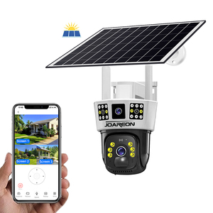JOAREON V380 4MP Cámara de red de doble lente Gran angular Tres imágenes Ultra-Low-Power PIR Body Infrared Sensing PTZ Cámara solar - Product Image 1