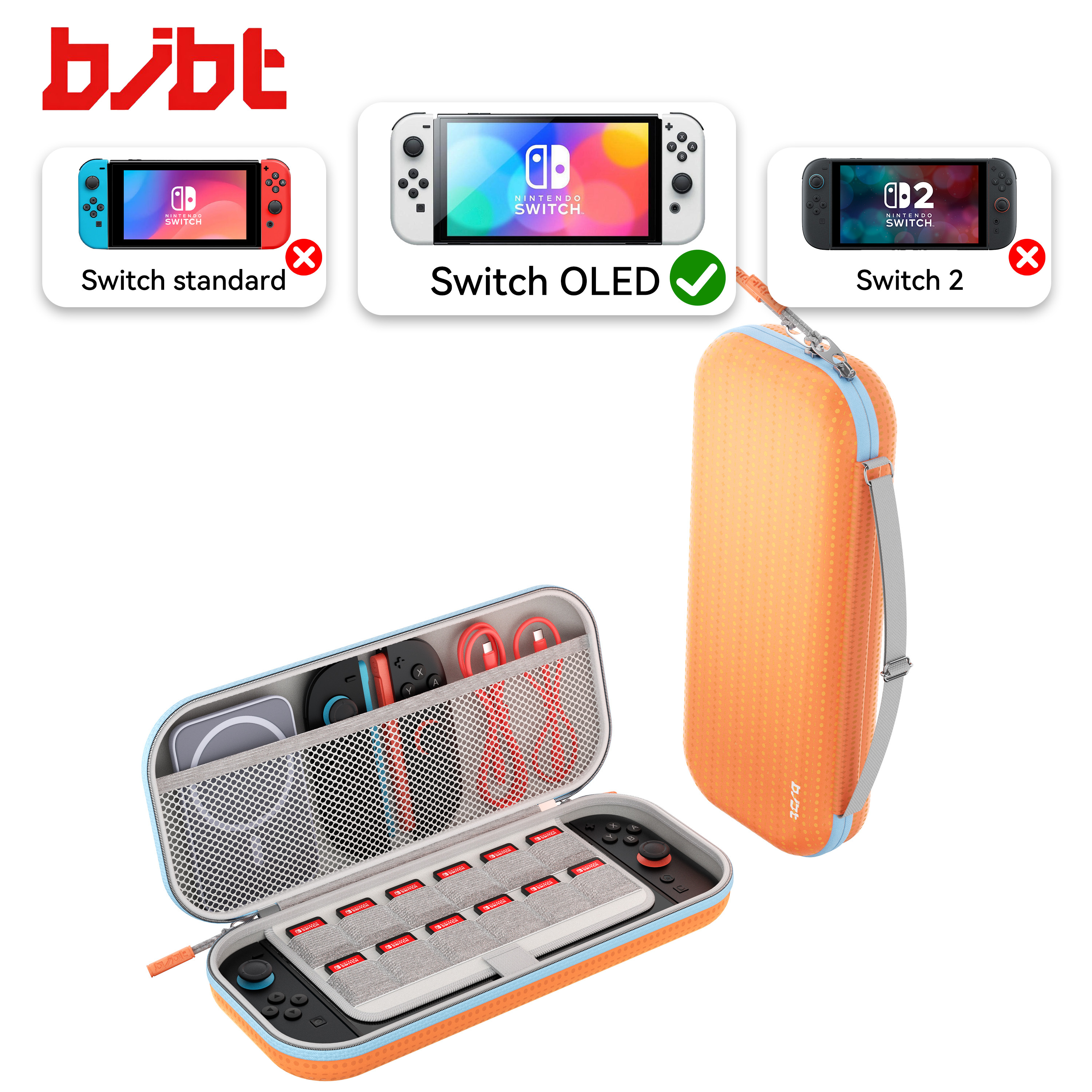 O+O- Naranja para Switch OLED