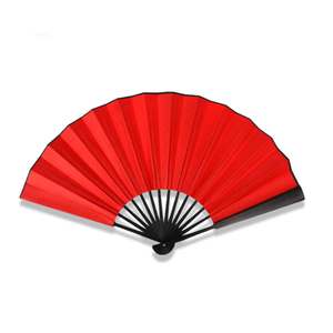 促销礼品定制印花环保竹折叠手扇中国风扇大尺寸