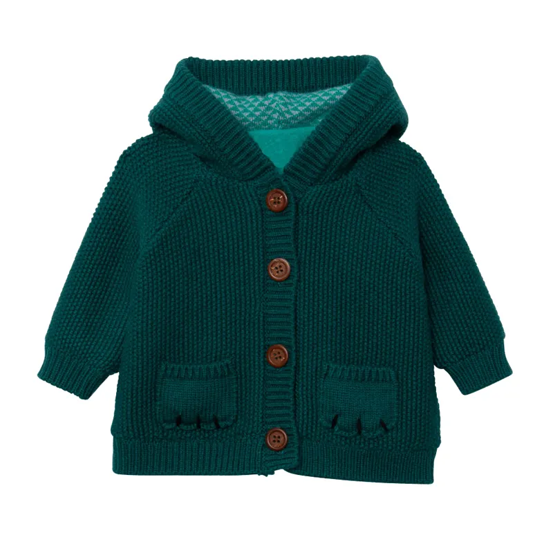 30 yıl örgü üreticisi prim % 100% pamuk özelleştirilmiş örme kazak hoodie çocuklar erkek hırka kaput ile