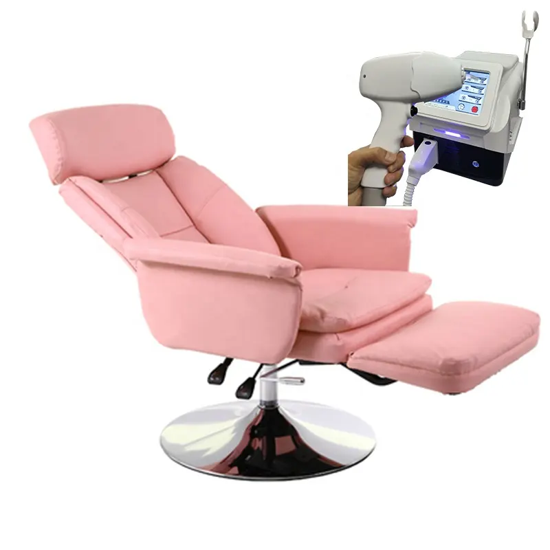 Masque rotatif classique Salon de beauté chaise de beauté inclinable salon de coiffure expérience des ongles chaise machine d'épilation