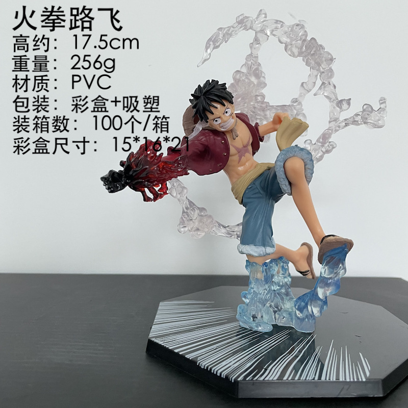 Boîte couleur Luffy "Poing de Feu" - 175 cm