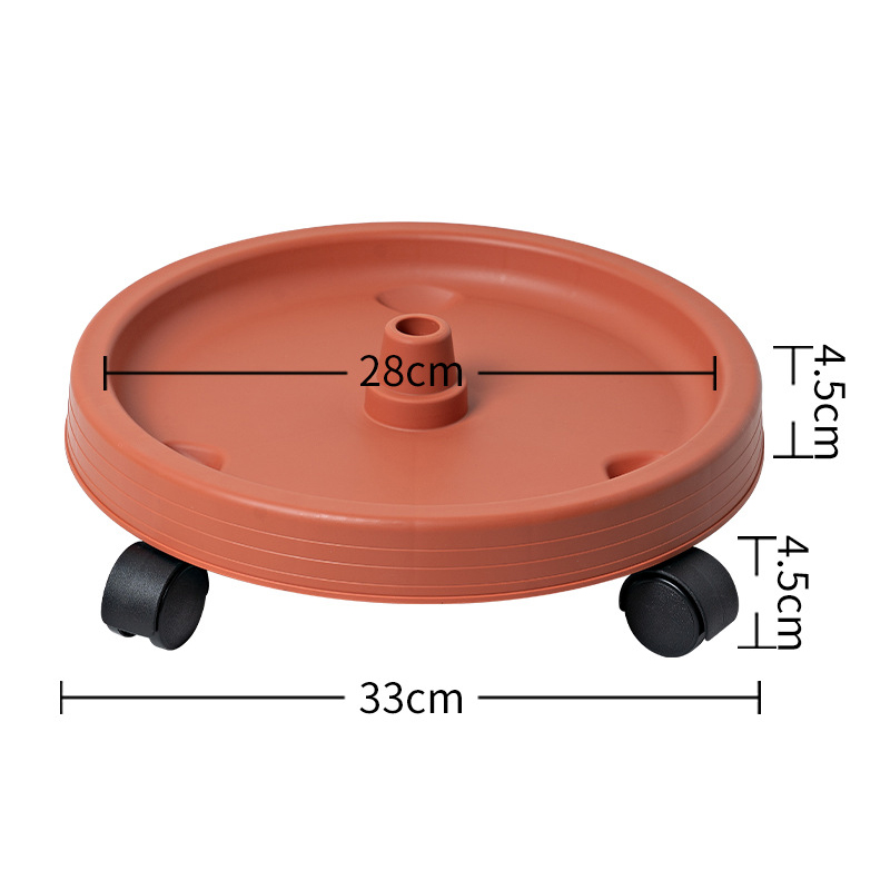 Brick red tray