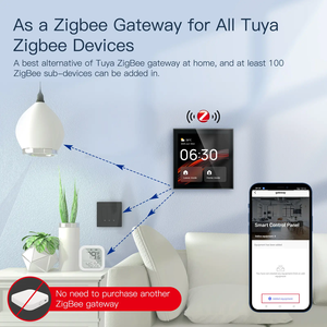 Tuya Smart Home System 4-Zoll-ZigBee-Gateway mit zentralem Touchscreen und integrierter Alexa-Sprach steuerung - Product Image 2