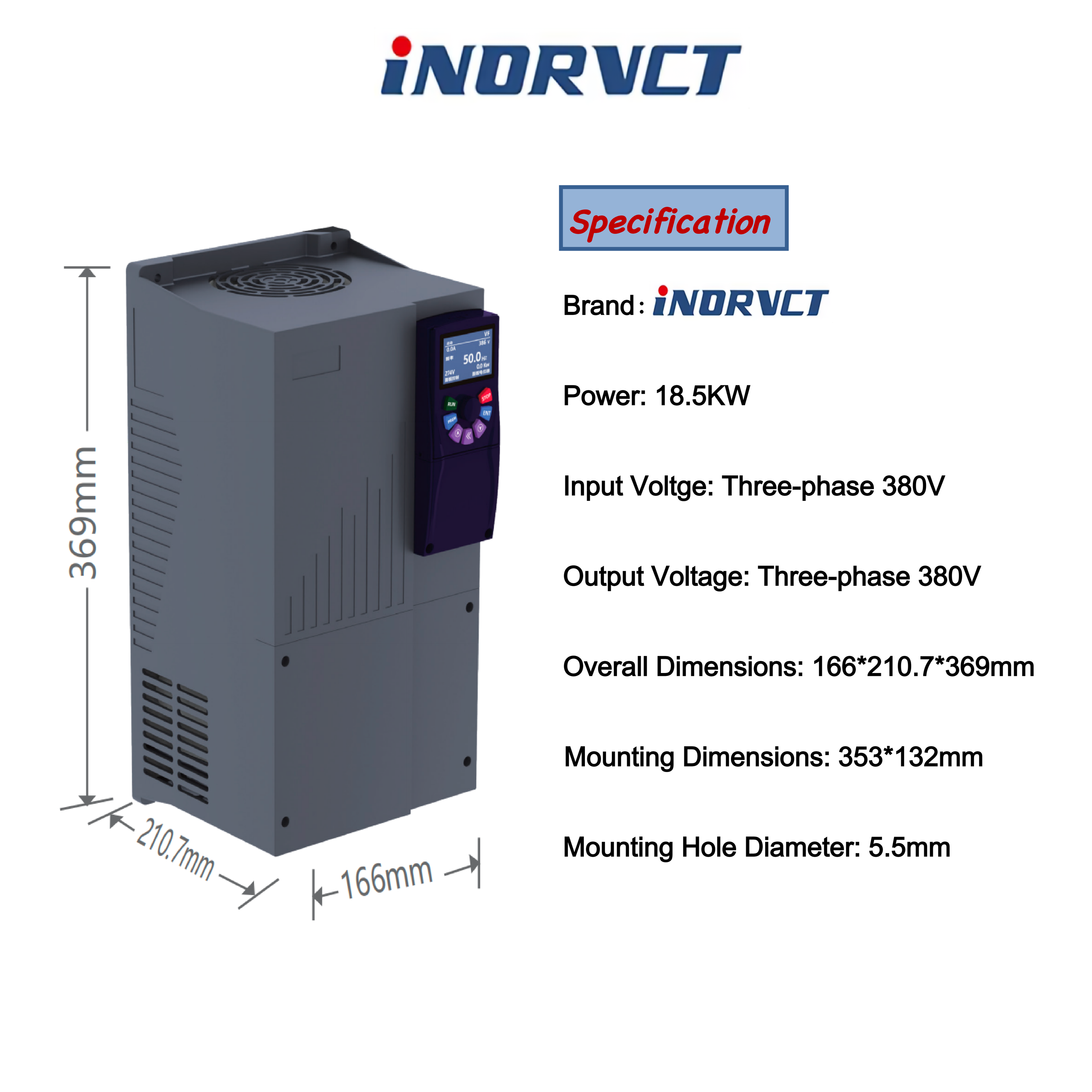 18.5KW Three Phase 380V