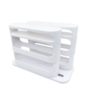 שכבה כפולה מטבח תבלינים ארגונית Rack מחזיק ארון מזווה מסתובב אחסון מדף