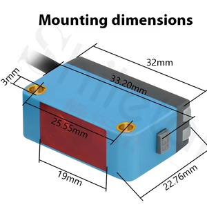 BGS-MK442 Background Suppression Photoelectric <strong>Sensor</strong> with Multiple Light Spots to Choose From Photoelectric Switch - Product Image 2