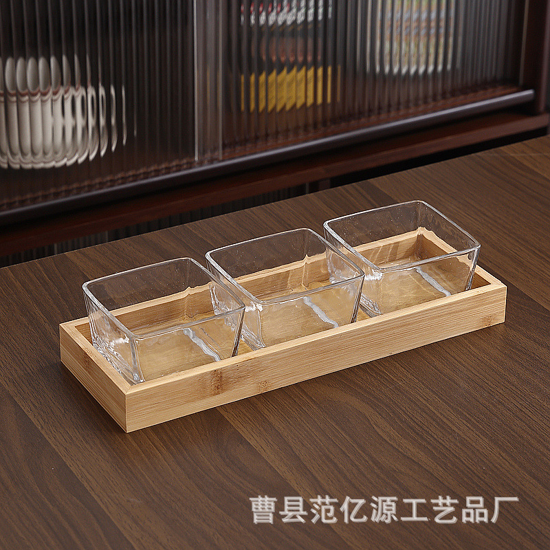 3-square bamboo transparent