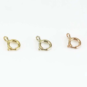 K Gold Spring Ring <strong>Clasp</strong> <strong>Manufacture</strong> 22K\18K\14K\10K\9K\925 Silver\<strong>Brass</strong> Spring Ring <strong>Clasp</strong> OEM Customization - Product Image 2