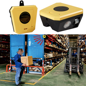 Sistema de alarma de esquina ciega anticolisión Sensor móvil infrarrojo sistema de alarma visual audible para estante de almacenamiento estante de almacén - Product Image 4