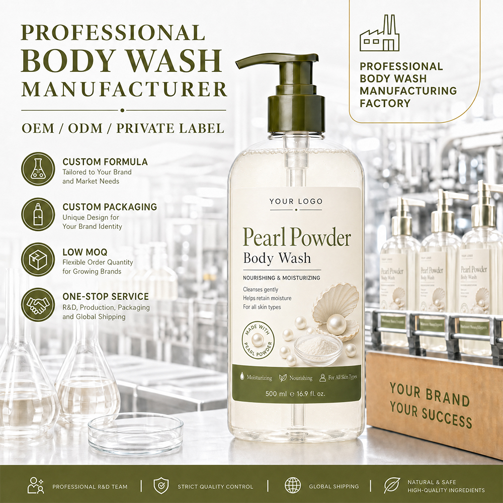 Gel douche à la poudre de perle